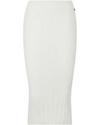 HUGO - Ribbed-Knit Tube Skirt - Lyst