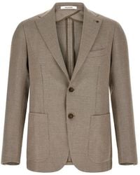 Tagliatore - Montecarlo Buttoned Pin-Detail Blazer - Lyst