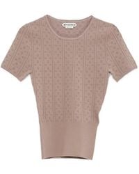 JW Anderson - Pointelle Short-Sleeve T-Shirt - Lyst