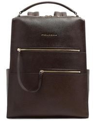 Piquadro - Leather Backpack - Lyst