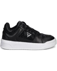 Guess - Crystal-Embellished Trainers - Lyst