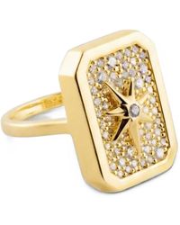 Eshvi - Anello Starglow Con Motivo A Stella - Lyst