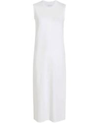 Another Tomorrow - Sleeveless Side-Slit Dress - Lyst