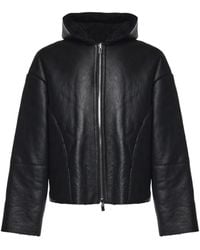 HELIOT EMIL - Pace Hooded Leather Jacket - Lyst