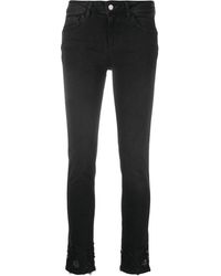 Liu Jo Bestickte Jeans - Schwarz