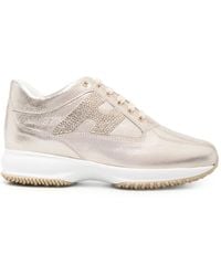 Hogan - Interactive Metallic Sneakers - Lyst