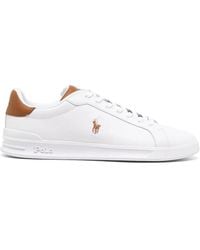 Polo Ralph Lauren - Contrast Tongue Court Sneaker - Lyst