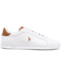 Polo Ralph Lauren - Contrast Tongue Court Sneaker - Lyst