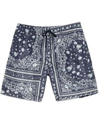 Fendi - Bandana-Print Swim Shorts - Lyst