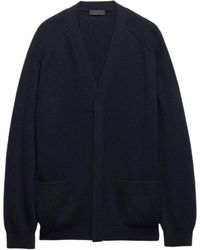 Prada - V-Neck Cardigan - Lyst