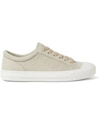 Fendi - Domino Nubuck Leather Sneakers - Lyst