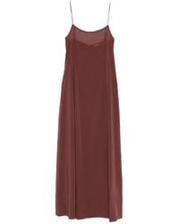St. Agni - Sheer Slip Straps Maxi Dress - Lyst