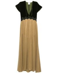forte_forte - V-Neck Maxi Dress - Lyst