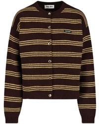 Miu Miu - Wool And Cashmere Cardigan - Lyst