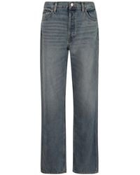 RE/DONE - Straight Jeans With Patch - Lyst