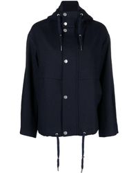 Ami Paris - Drawstring-hood Virgin Wool Jacket - Lyst