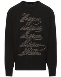 we11done - Logo-Print Sweater - Lyst