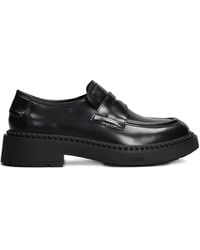Ash - Brushed Leather Medusa Loafers - Lyst