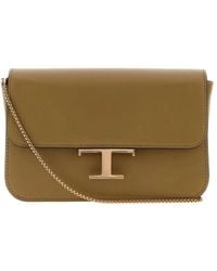 Tod's - T Logo Chain Shoulder Bag - Lyst