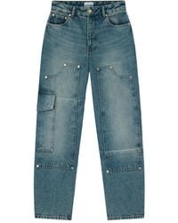Ganni - Jeans Mit Kontrasteinsätzen - Lyst