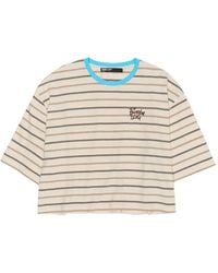 Bimba Y Lola - Striped Cotton Boxy T-Shirt - Lyst