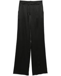Barbara Bui - Satin-Finish Silk Trousers - Lyst
