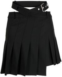 Monse - Pleated Asymmetric Mini Skirt - Lyst