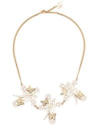 Blumarine - Cross Choker - Lyst