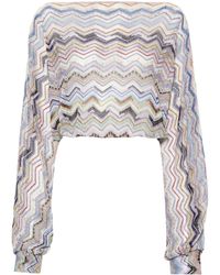 Missoni - Zigzag-woven Knitted Top - Lyst