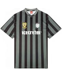 ICECREAM - Striped Logo-Print T-Shirt - Lyst