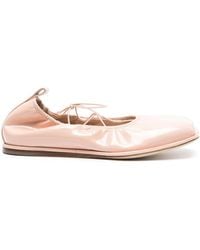 Simone Rocha - Heart-toe Patent Leather Ballerina Shoes - Lyst