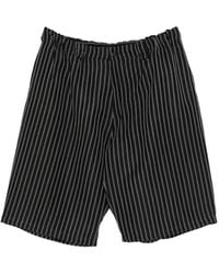 Willy Chavarria - Striped Bermuda Shorts - Lyst