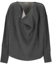 Carven - Draped Long-Sleeve Sweater - Lyst