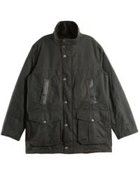 Barbour - Veste Sandale Cirée À Poches Multiples - Lyst
