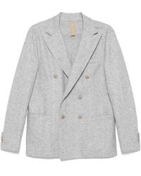 Eleventy - Pinstripe Double-Breasted Jacket - Lyst