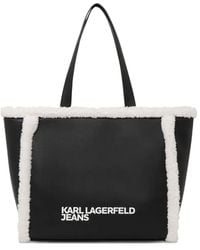 Karl Lagerfeld - Shopper Met Lammy Afwerking - Lyst