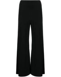 Norma Kamali - Cropped Wide-Leg Trousers - Lyst