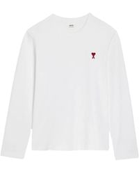 Ami Paris - Ami De Coeur Long-Sleeve T-Shirt - Lyst