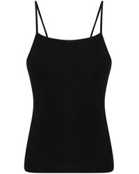 Amomento - Fine-ribbed Tank Top - Lyst