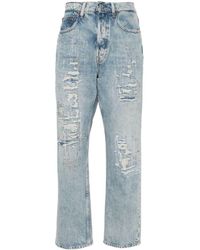 Polo Ralph Lauren - High-rise Straight-leg Cotton Jeans - Lyst