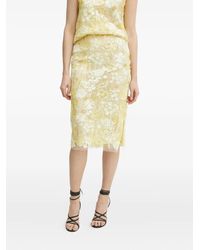 Ermanno Scervino - Gonna Con Ricamo A Fiori E Paillettes - Lyst