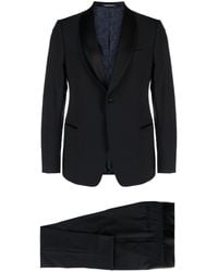Emporio Armani - Single-breasted Virgin Wool Blend Suit - Lyst