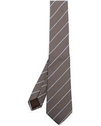 Giorgio Armani - Diagonal Stripe Silk-blend Tie - Lyst