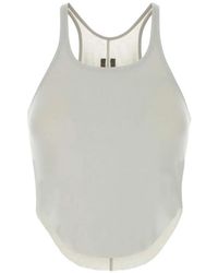 Rick Owens - Ribbed-Knit Racerback Tank Top - Lyst