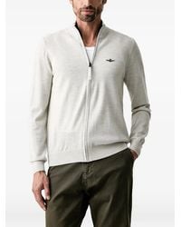 Aeronautica Militare - Wool Zip-Up Cardigan - Lyst