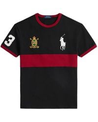 Polo Ralph Lauren - T-Shirt Con Scollo A Coste - Lyst