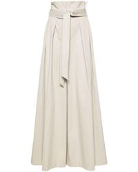 Moschino - Belted Wide-leg Trousers - Lyst