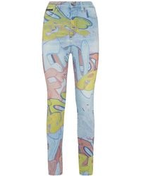 Philipp Plein - Bombing Graffiti-Print Skinny Jeans - Lyst