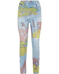 Philipp Plein - Bombing Graffiti-Print Skinny Jeans - Lyst