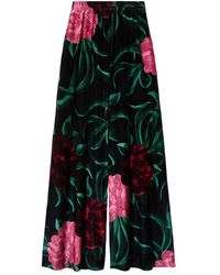La DoubleJ - Floral Palazzo Trousers - Lyst